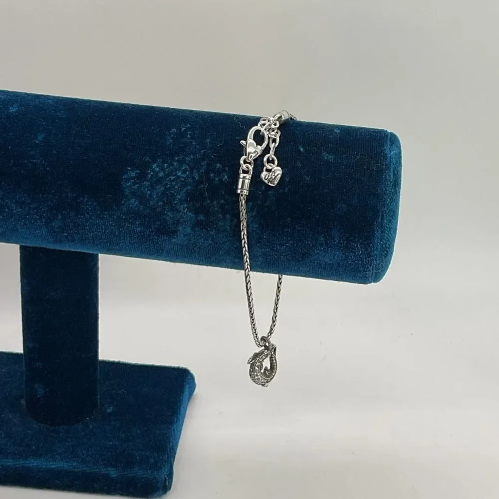 Brighton Silver Plated Bracelet with Alligator Charm